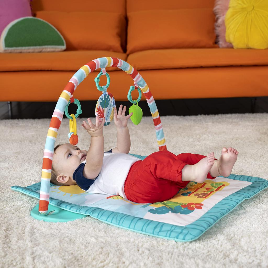 Bright Starts One Bar Activity Gym [0 months and up] Indoor Play Equipment, Full Body Exercise, Music 12475