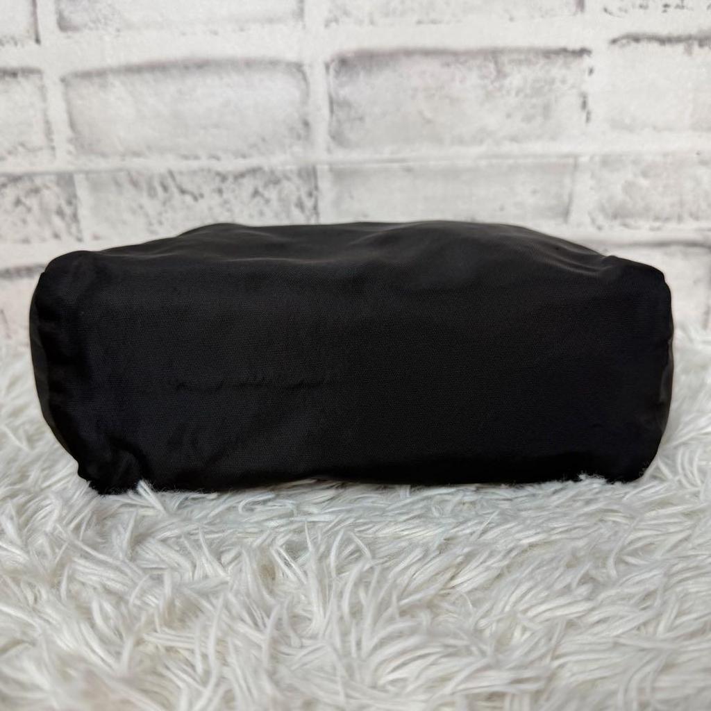 Used Rare  PRADA Prada Accessory Pouch, Triangle Logo, White Tag Included