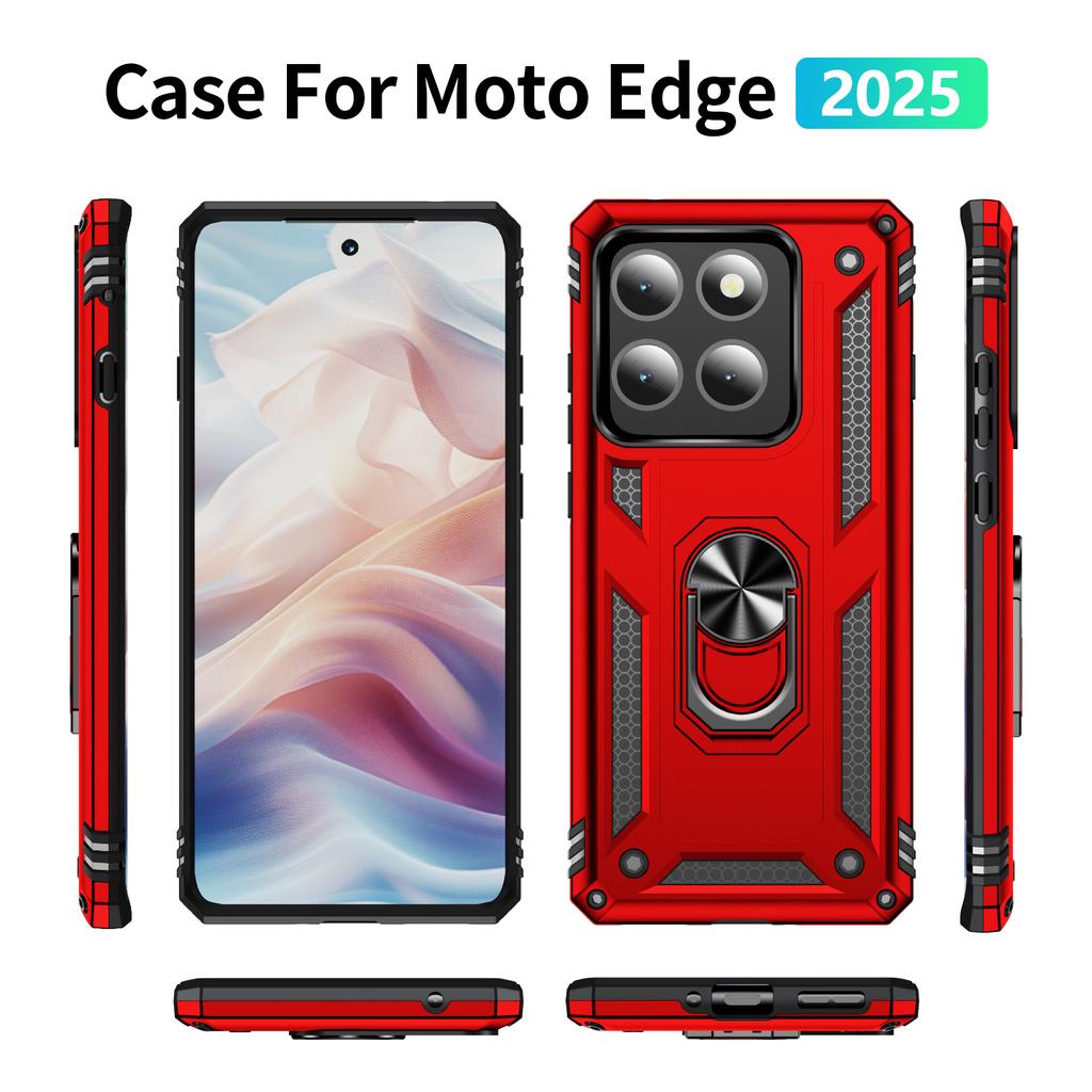 For Motorola Edge (2025) 5G Case PC + TPU Phone Cover with Kickstand