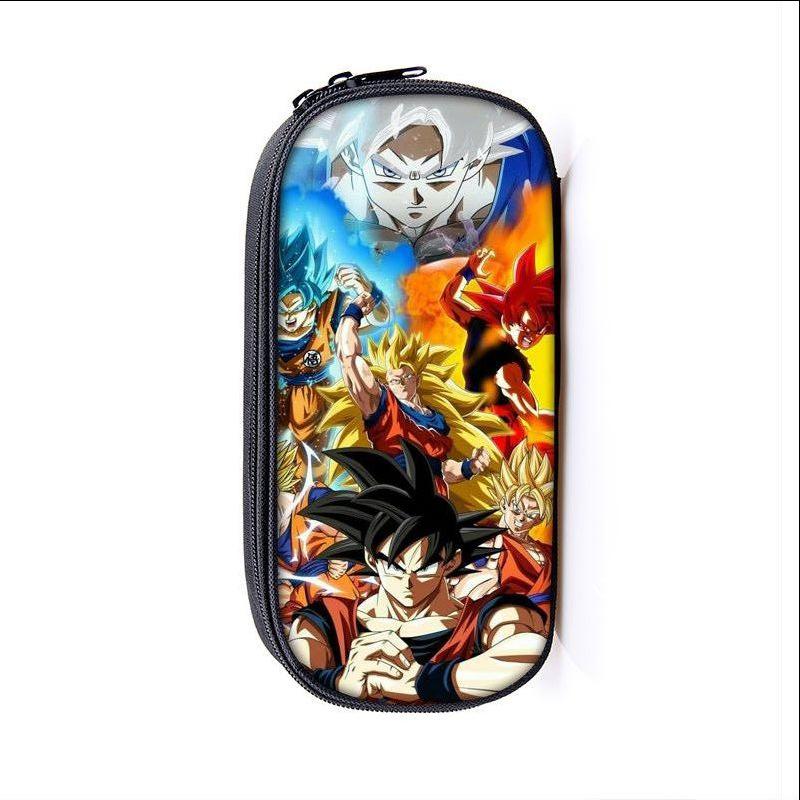 Dragon Ball Anime Son Goku Cartoon Large Capacity Pencil Case Fashion Boys Girls Pen Bags School Student Supplies Stationery Box