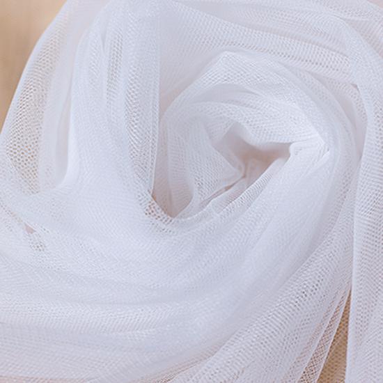 3M Wide White Mesh Mosquito Net Fabric for Windows, Doors, Canopies, and Wedding Dresses.