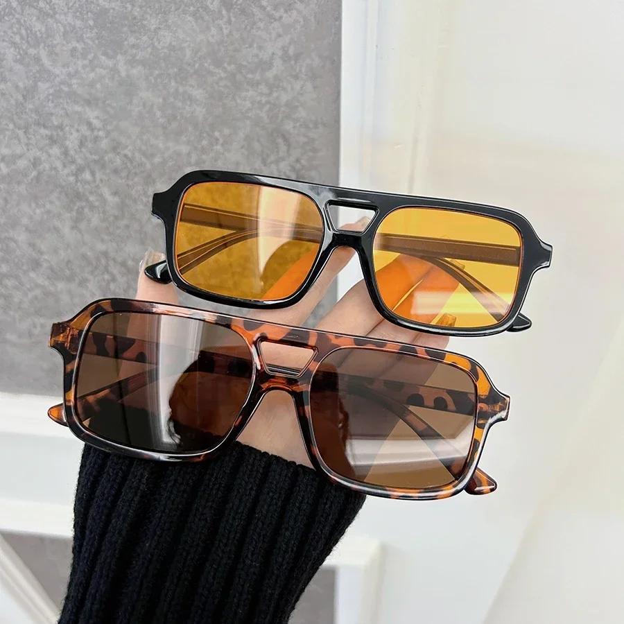 Square Sunglasses Women Men Classic Vintage Fashion Personality Glasses Stylish Casual Minimalist