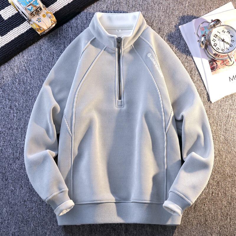 Men's Thickened Fleece Pullover Sweatshirt