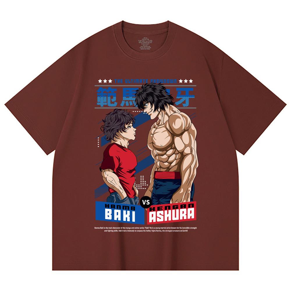 230 g/m² 100% bavlna Baki V2 Baki Ashura Potisk Unisex T-shirt z těžké bavlny