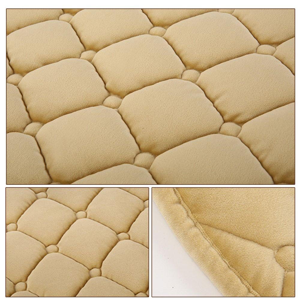 Non Slide Rear Seat Cover Velvet Auto Protector Mat Pad New Rear Flocking Cloth Cushion  Winter