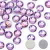 New Color Velvet Purple Electroplated Manicure Flat Bottom Rhinestone, Crystal Glass Drill Diy Manicure Nail Decorative Accessories