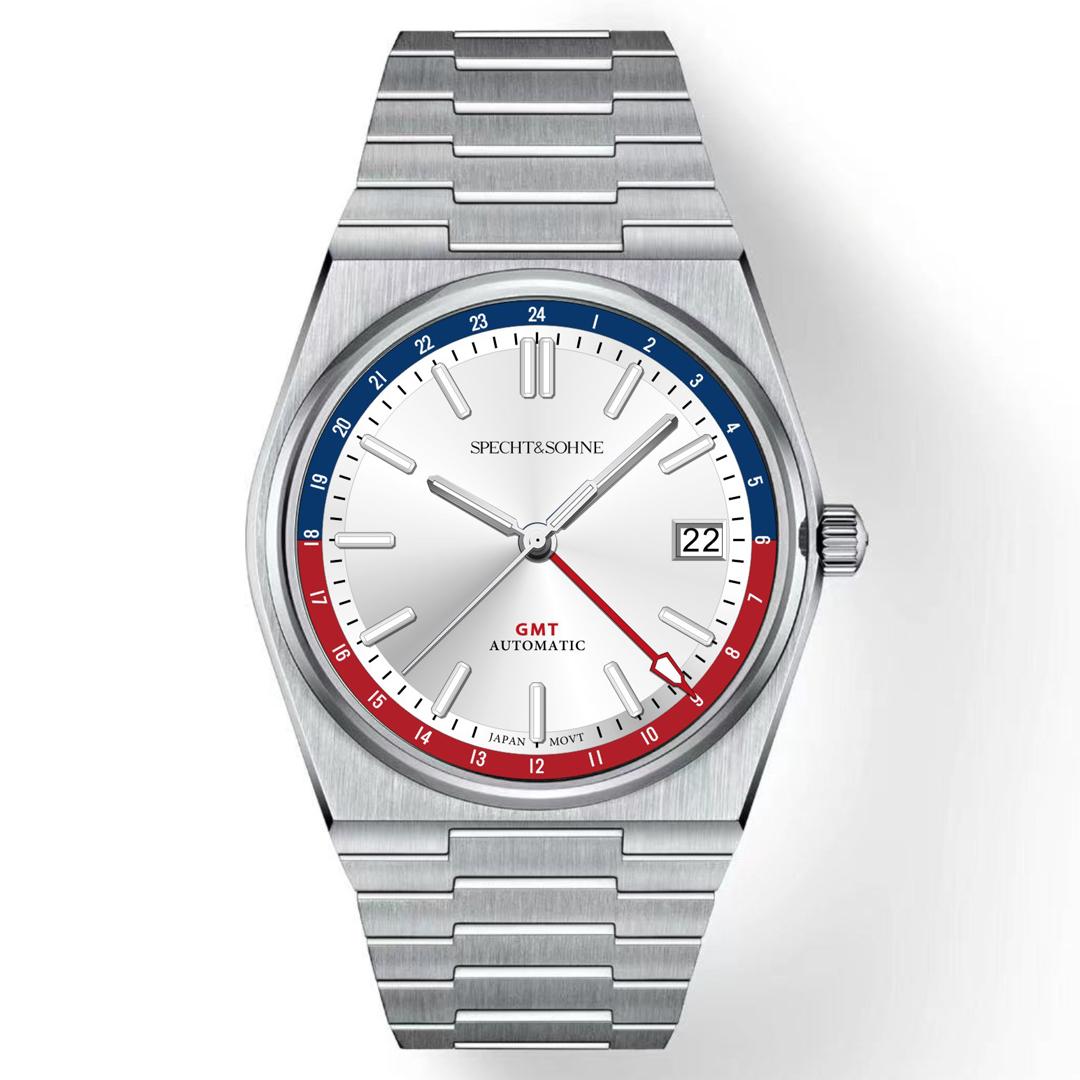 

Роскошные автоматические часы Specht & Sohne Gmt для мужчин, Япония NH34, механические наручные часы, сапфировое стекло, нержавеющая сталь, 50 м, водонепроницаемые Seiko-NH34A-37MM