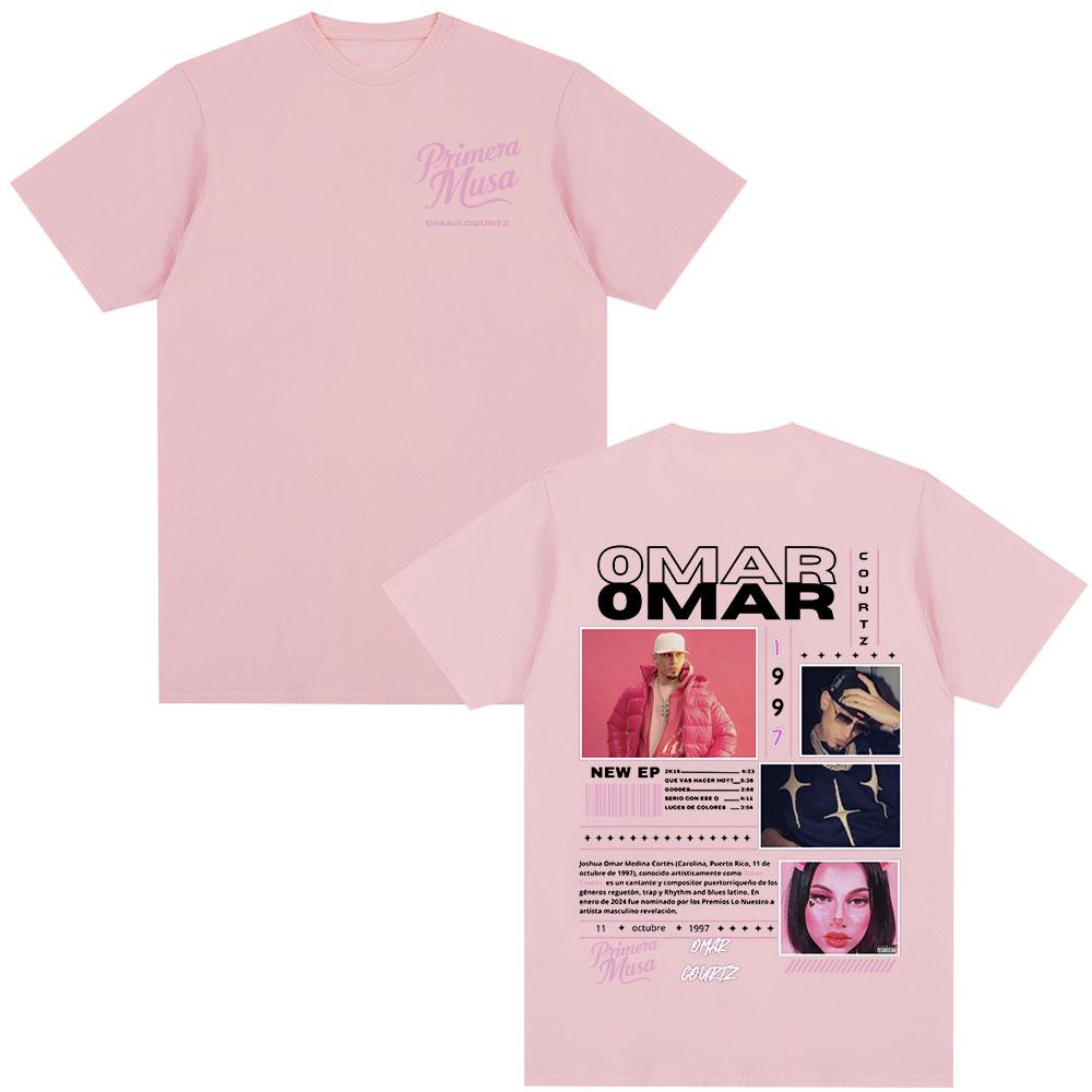 Omar Courtz Primera Musa Album Tour Merch T Shirt Unisex Women Clothing Hip Hop Fashion Tshirt Casual Cotton Short Sleeve Tshirts