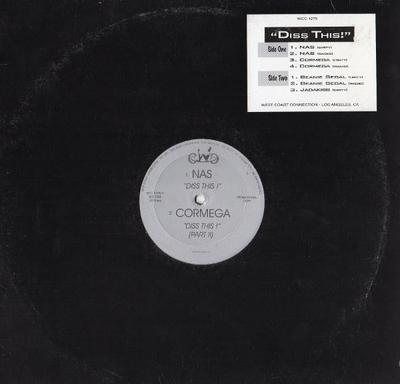 12inch Record NAS / CORMEGA / BEANIE SIGEL / JADA - Diss This WCC1275 West Coast Conn 2001 US Rap & Hip-Hop/R&B Used