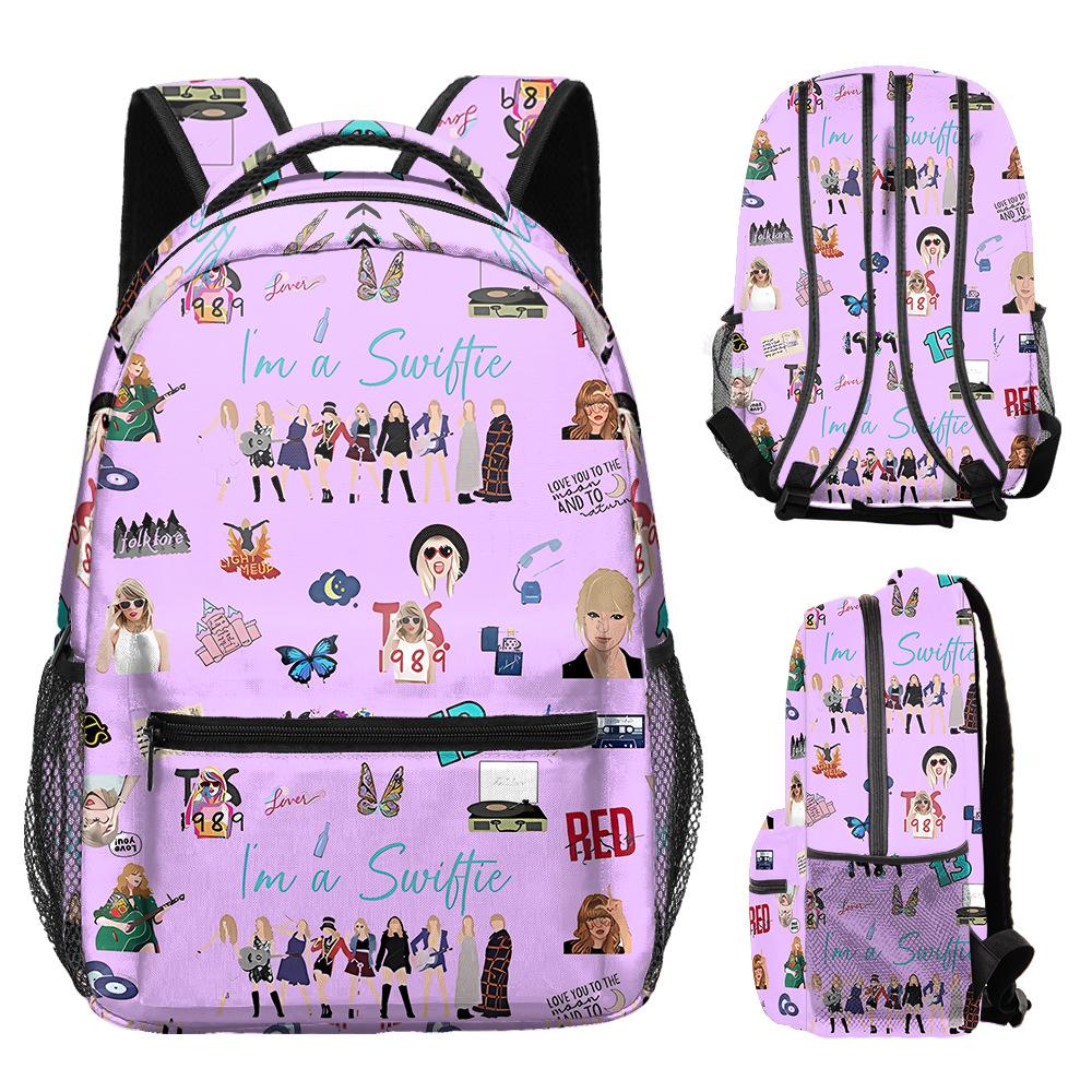 Taylor Swift Grund- und Sekundarschulrucksack, Kinderrucksack, Vollständig bedruckter Rucksack