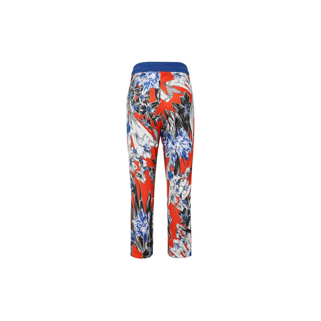 Nike Floral Print Drawstring Elastic Long Pants Women Bottoms Red AR2204-892