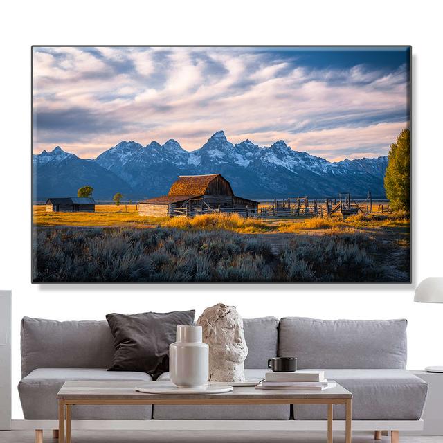 

Сарай, горный домик, Вайоминг, пейзаж, настенные картины, холст, живопись, деревенские постеры и принты для украшения гостиной 21cm×30cm NoFrame
