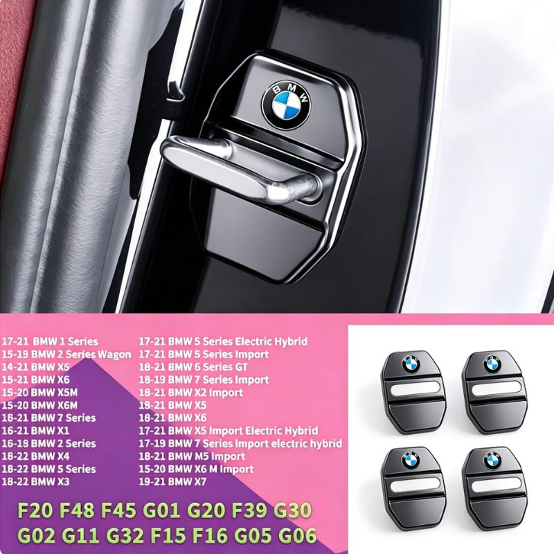 SNLL4 Car Door Lock Cover Stickers For BMW X1 X3 X4 X5 3 5 Series G05 G07 G11G22G26 G45 G20 G32 F48 G01 G02 G30 G60 Accessories