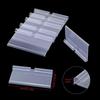 50 PCS Clear Plastic Label Holders for Wire Shelf Retail Price Label, 8cm x 4cm Basket Labels Clip On Labels for Storage Bins