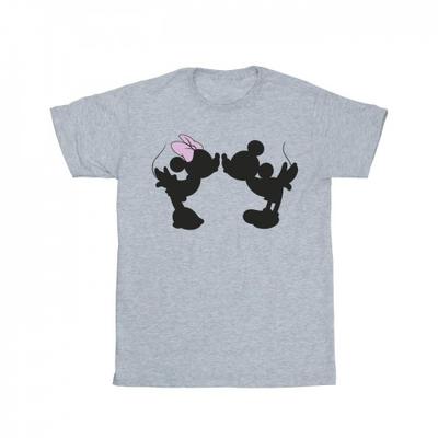 Mens Mickey Minnie Kiss Silhouette T-Shirt