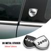 Zinc Alloy Metal Side Body Decoration Wing Guard Sticker for Jeep Compass Renegade Avenger Patriot Cherokee Liberty AKS1