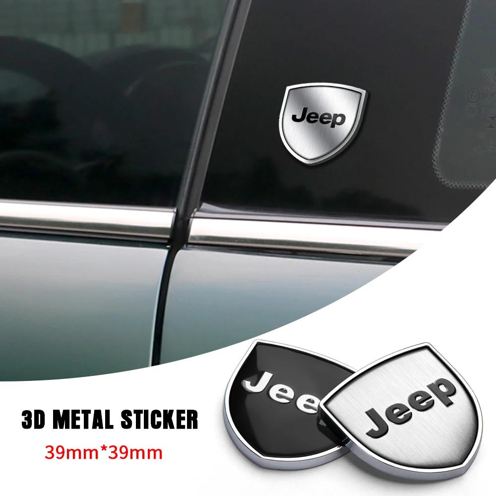 Zinc Alloy Metal Side Body Decoration Wing Guard Sticker for Jeep Compass Renegade Avenger Patriot Cherokee Liberty AKS1