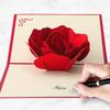 Valentine'S Pop-Up Day 3D Greeting Card Rose Card For Anniversaries Mother'S Day Weddings Women Gifts Youngsters With Envelope