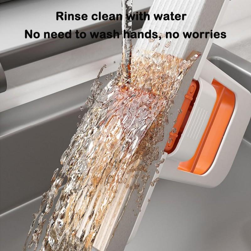 Handheld Glass Cleaner  Batoom Mop No Hand Wa Required Convenient Durable Cloth for Desktop Surface Cleaning