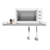 Expandable Wall-Mounted Microwave Oven Rack, Stainless Steel Kitchen Storage Shelf Suitable for Storage Tableware/Microwave Oven