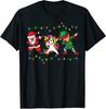 Dabbing Santa Elf Unicorn Christmas Costume Squad Kids Boys Unisex Xmas Gifts TShirt Funny DabbingElf Family Matching Tee Tops
