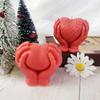 Hand Holding Heart Candle Mold 3D Heart Shape Candle Silicone Mold DIY Soap Mold