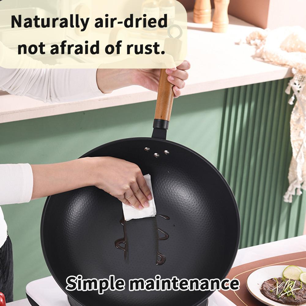 Non-stick Frying Pan for Household Use, Non-stick Bottom, Smokeless Frying Pan, Induction Cooker, Gas Stove