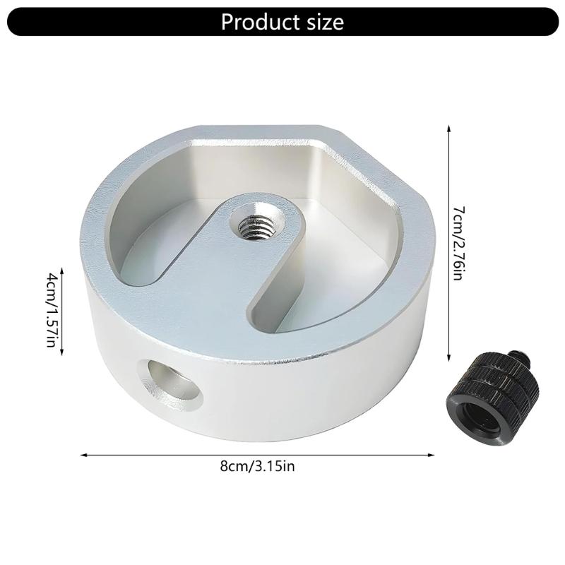 Kleiner Stativadapter Sichere Gewindebefestigung Multifunktionale Aluminium-Montagehalterung Einfache Installation für Geräte