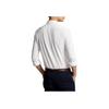 Polo Ss24 Pony Logo Embroidered Single-Breasted Long Sleeve Shirt Men Shirts White 710716598-004