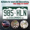 Vintage Colorado Metal License Plate Wall Sign -  Retro Decorative Plaque with English , Easy To Hang for Home, Bar, Garage, or