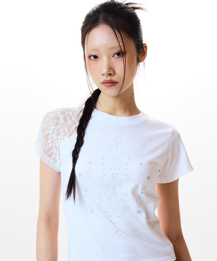 LUVISTRUE Im Lace Point Tee(White)