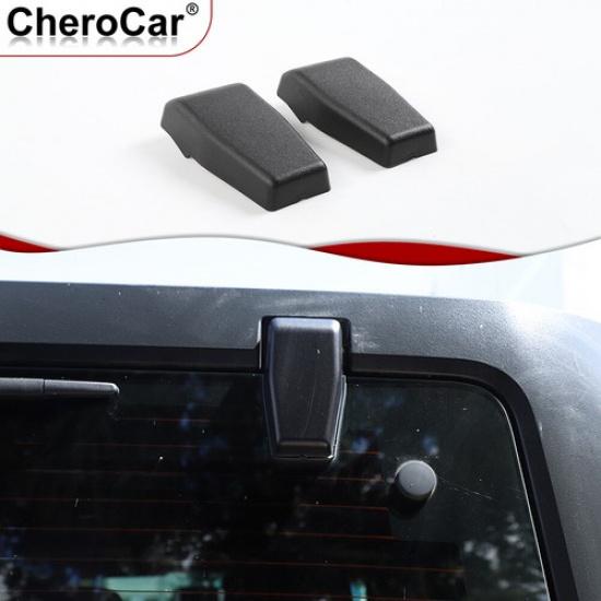 2X Rear Window Hinge Liftgate Glass Hinge Cover Trim for Jeep Wrangler 07+ Black