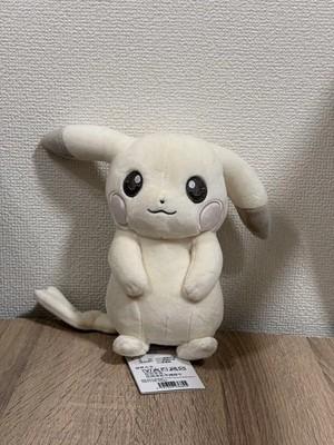 Pokemon Center Poka Pikachu (Light Color) Plush Fluffy Rare Color 8.in