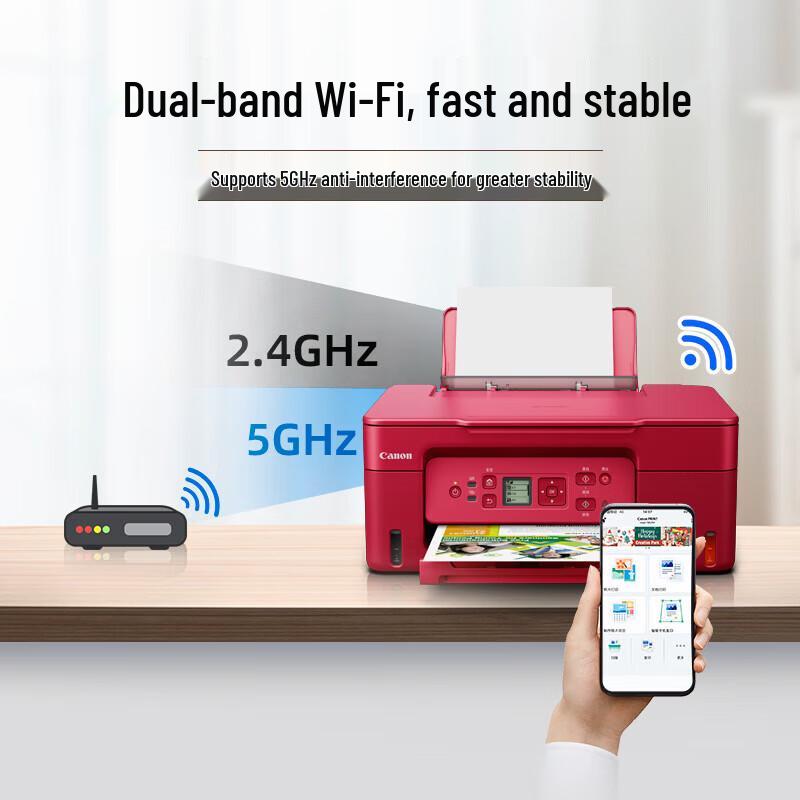 Canon G3872 Wireless All-in-One Ink Tank Printer CN plug (adapter included)