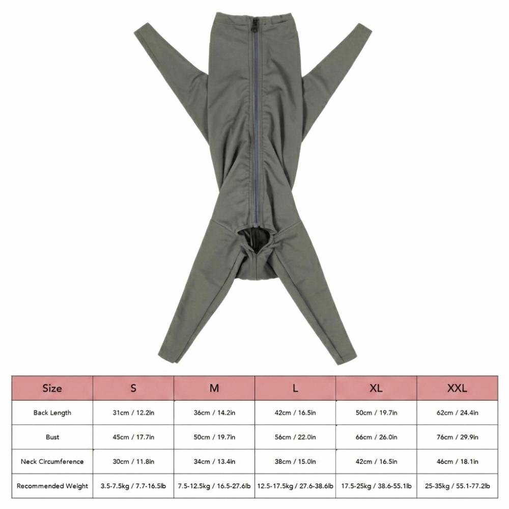 Elastic Dog Four-legged Jumpsuit Breathable Full Coverage Dog Clothes  Anti Licking