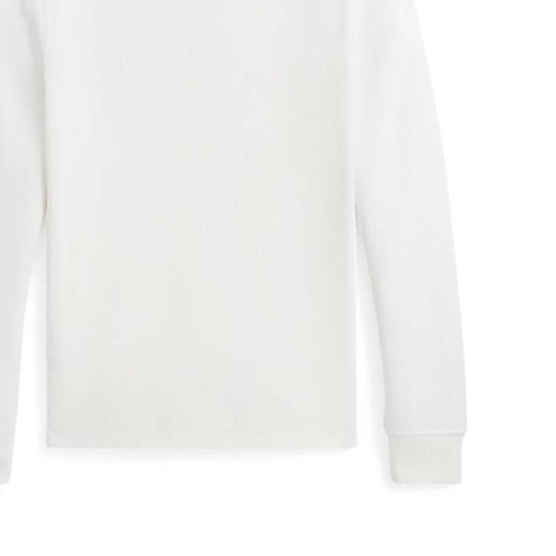 Ralph Lauren Hoodie Solid Color Pony Logo Stand Collar Half Zipper Long Sleeved White Children's Style 323953023-003