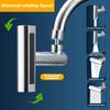 1-3PCS Four Speed Swivel Dishwasher Spout Faucet Small Flying Rain Faucet Kitchen Wash Shower Mixer Waterfall Aerator Faucet