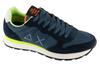 SUN68 Tom Fluo, Mens Navy Sneakers
