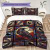 Crow Pattern Bedding uilt Set uilt Cover Pillowcase Home Decoration Birthday Gift (1 * duvet cover + 2 * pillowcase  without core)48