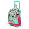 Coral High Kids Water Green Neon Coral Koala Patterned Three-Compartment School Backpack 23913
