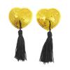 Nipple Stick the Guillotines Women's Adhesive Bra Women's Sexy Tassel Heart-Shaped Sequins Breast Pad Silicone Direct Supply