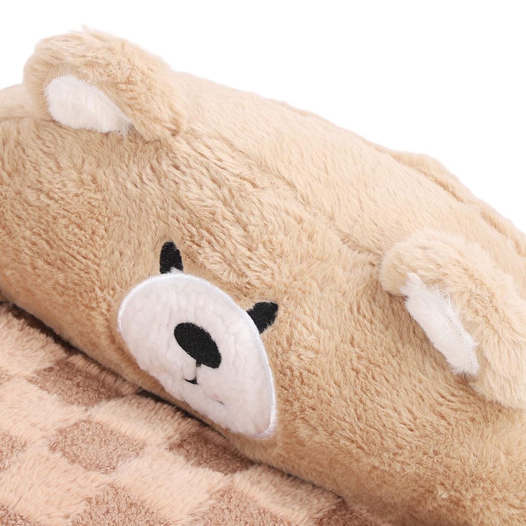 Brown Bear Pet Sofa Soft Warm Cat Couch Bed Multifunctional Dog Sofa Couch for Sleeping Relaxing Dog Bed Pet Sofa Dog Sofa Couch