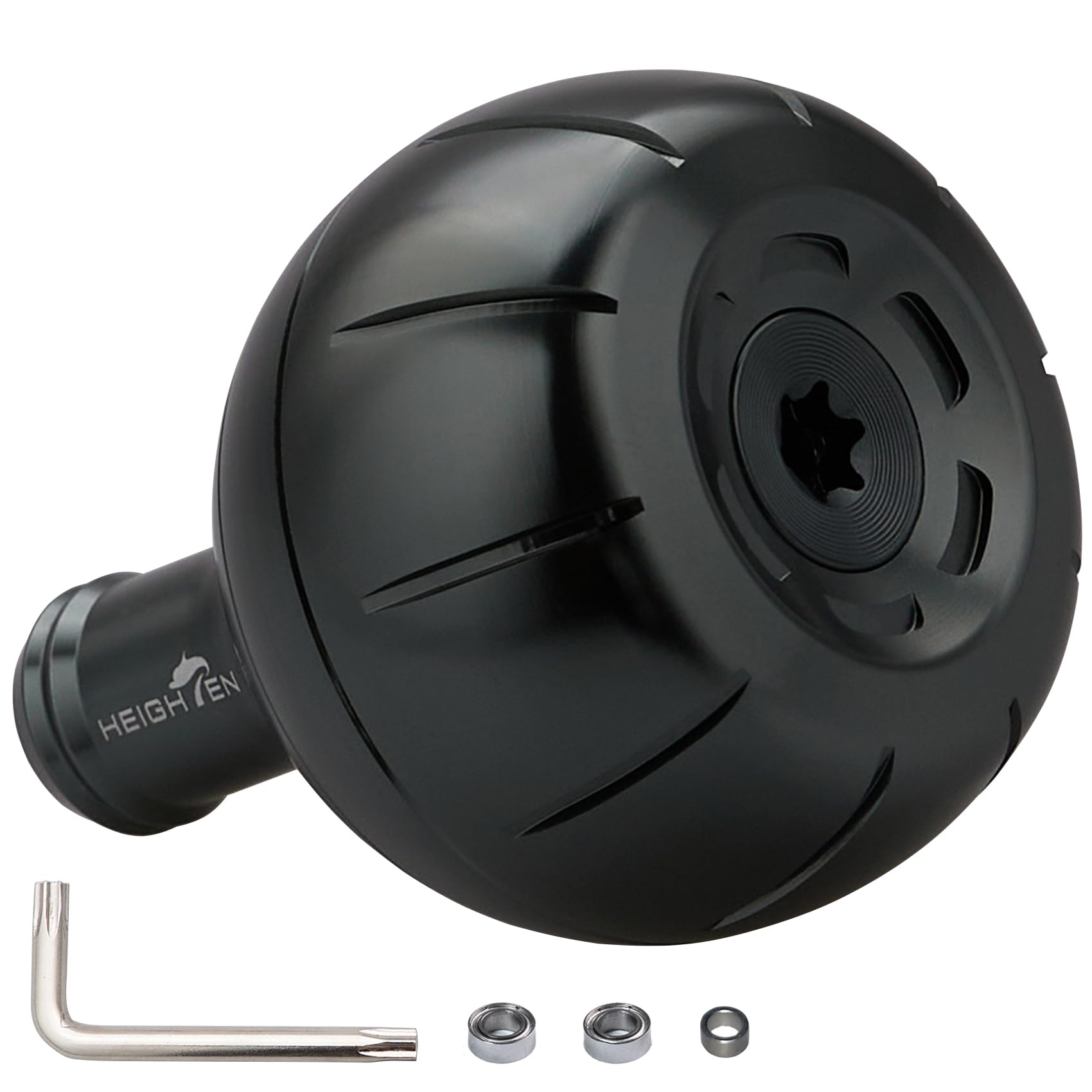 

HEIGHTEN 38mm Reel Handle Knob, Compatible with Shimano, Daiwa, and Type A Reels, Gear Series (Dark Gray (22STELLA/23AIRITY)) (890)