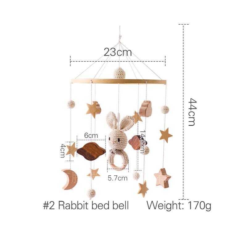 Rotating Crib Mobile: Newborn Baby Sleep Aid & Educational Rattle Toy