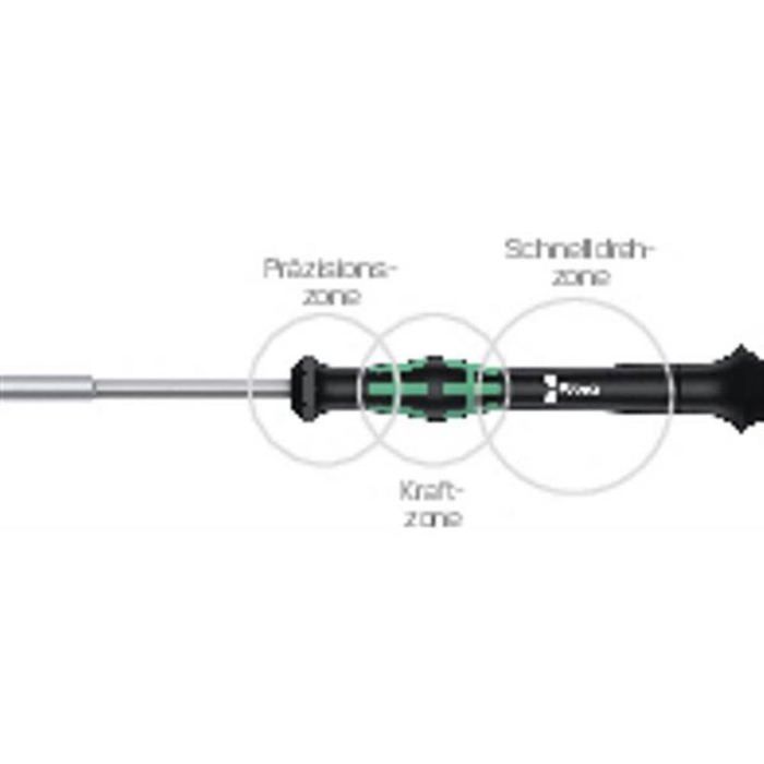 Pour L'électronique Et La Mécanique De Précision Tournevis À Douille Wera 2069 Taille (métrique): 2 Mm
