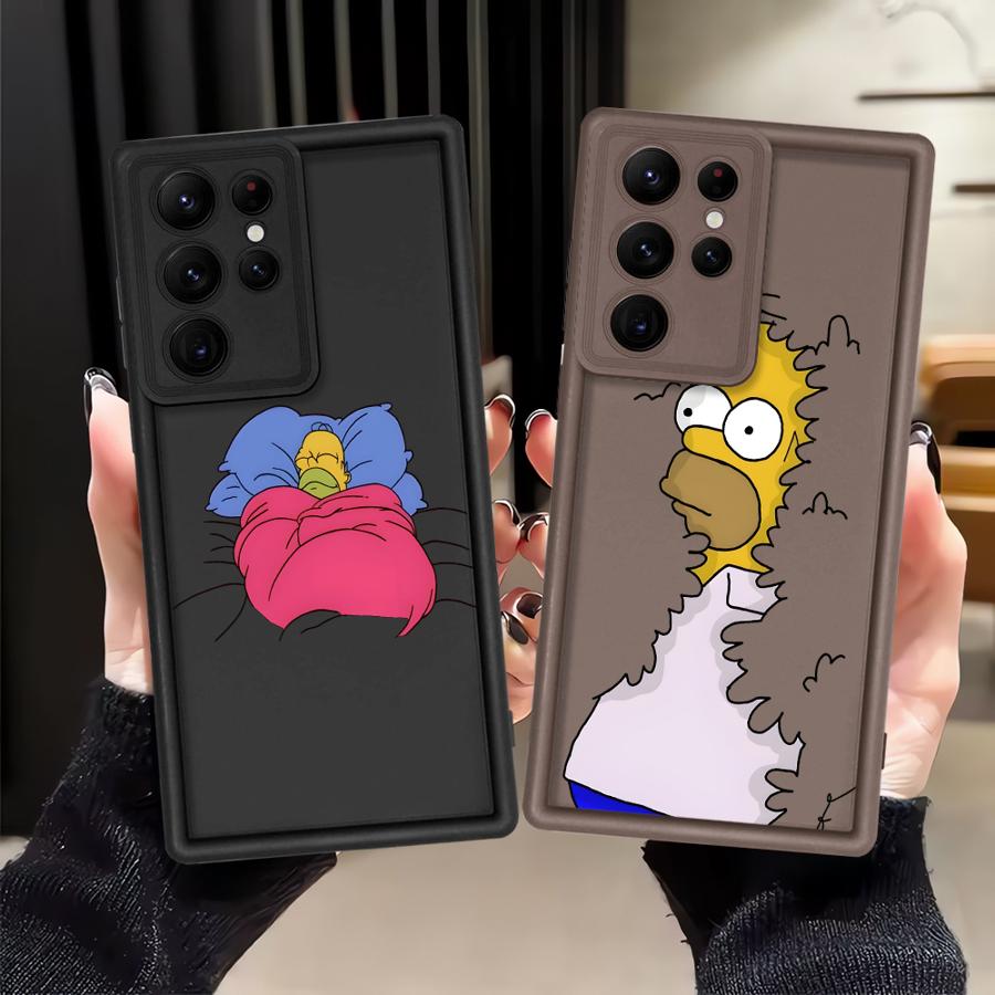 Case for Samsung Galaxy S25 Note 20 Ultra S22 Plus S25 S23 S20 FE S21 S24 ultra Phone Cover The Simpsons Homer