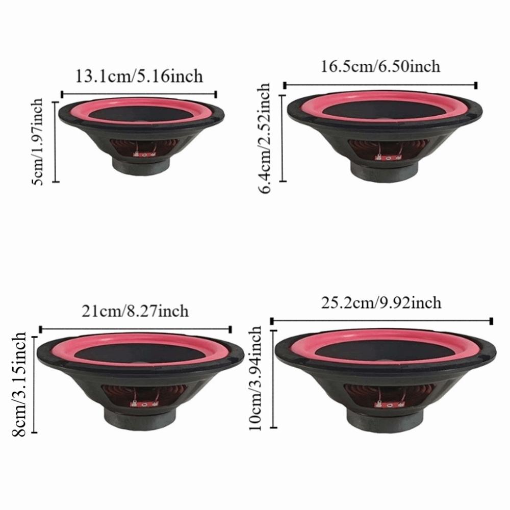 Magnetic Coaxial Subwoofer Durable Woofer Speaker Crystal Clear Subwoofer Loudspeaker  Bookshelves