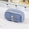 Canvas Multilayer Pencil Case For Students With Large Capacity Creative Design For School Use