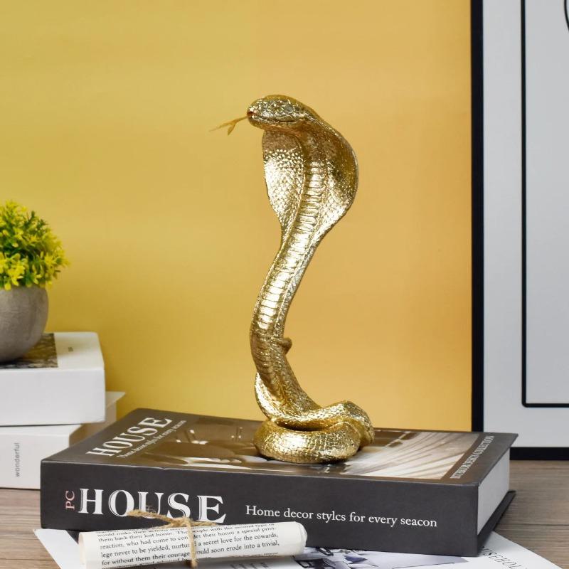 Cobra Figurine Viper Snake Artificial Jungle Killer Animal Decor Adventure Souvenir Craft Ornament Accessories Desktop Figurine