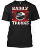 Easily Distracted By Trucks T-Shirt Made In the USA Size S To 5XL